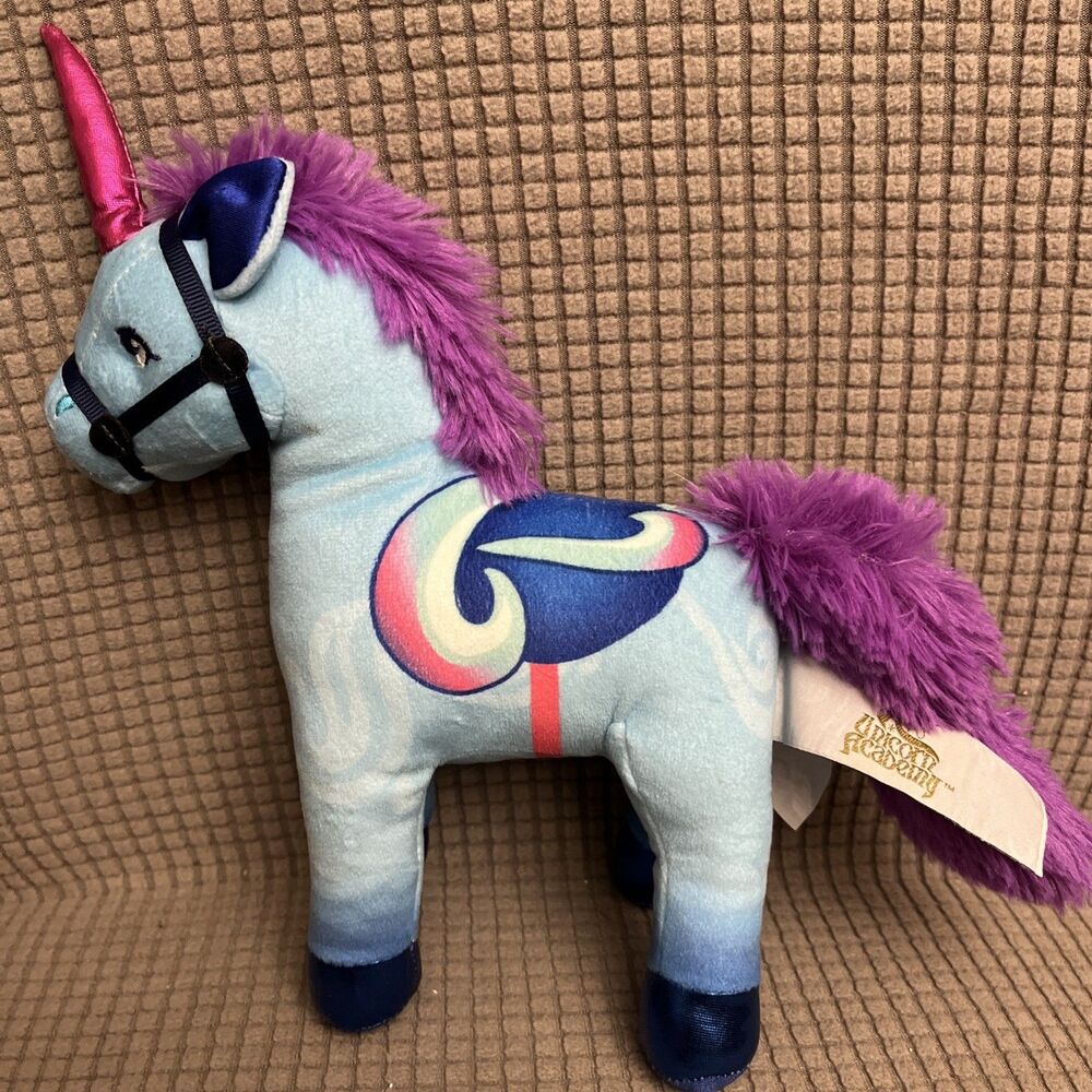 2025 Unicorn Academy 8” RIVER Stuffed Animal Unicorn Blue Plush Spin Master